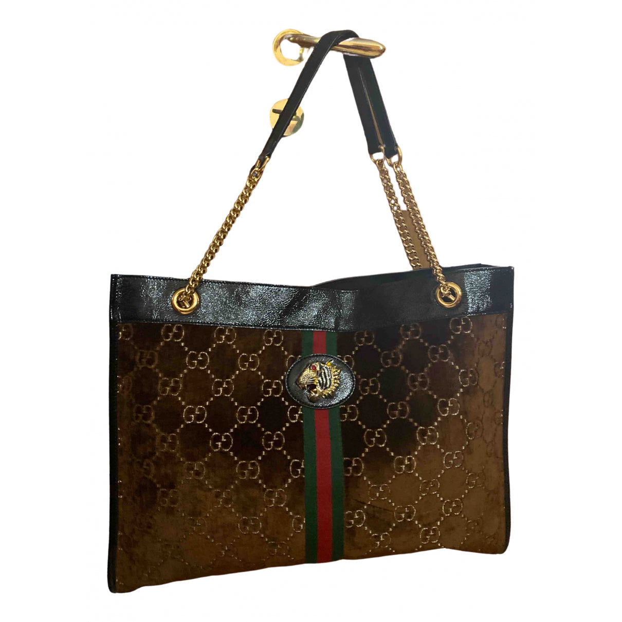 Gucci rajah velvet handbag