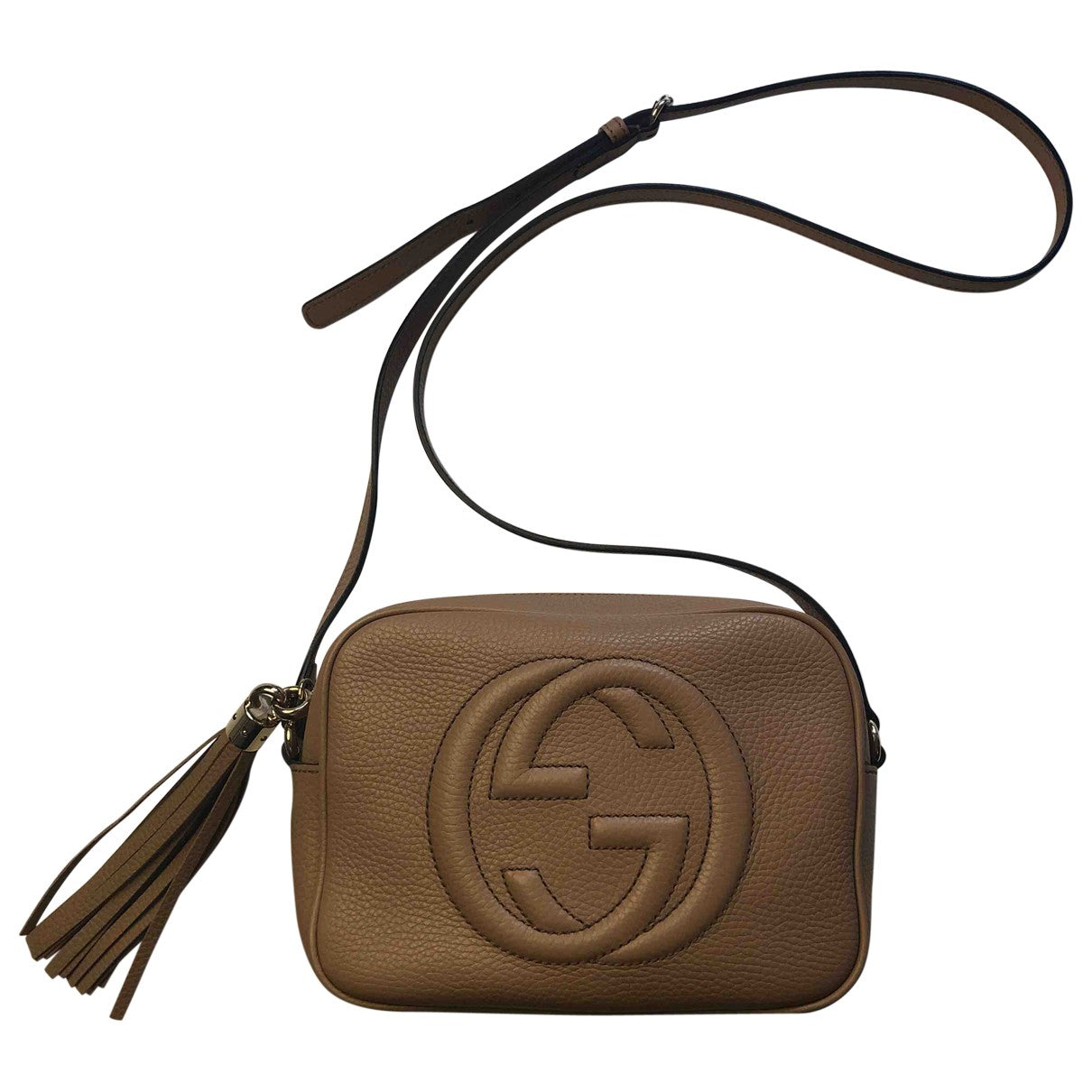 Gucci soho beige leather handbag