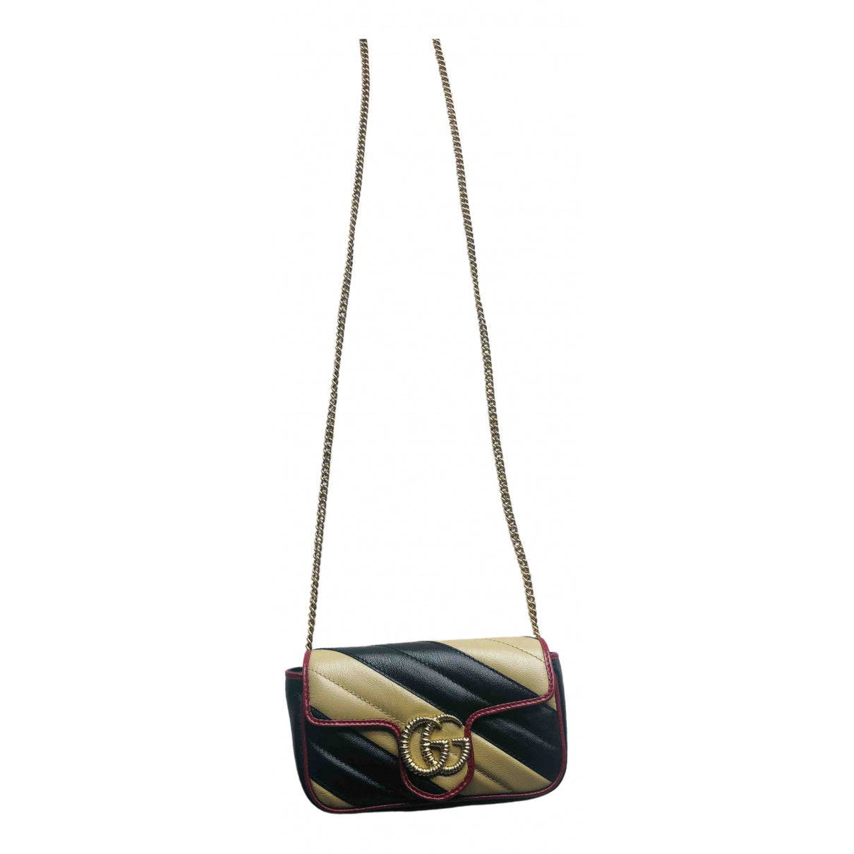 Gucci marmont multicolour leather handbag