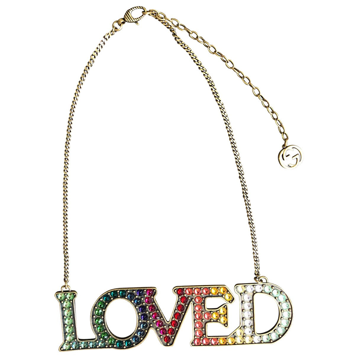 Gucci multicolour metal necklaces
