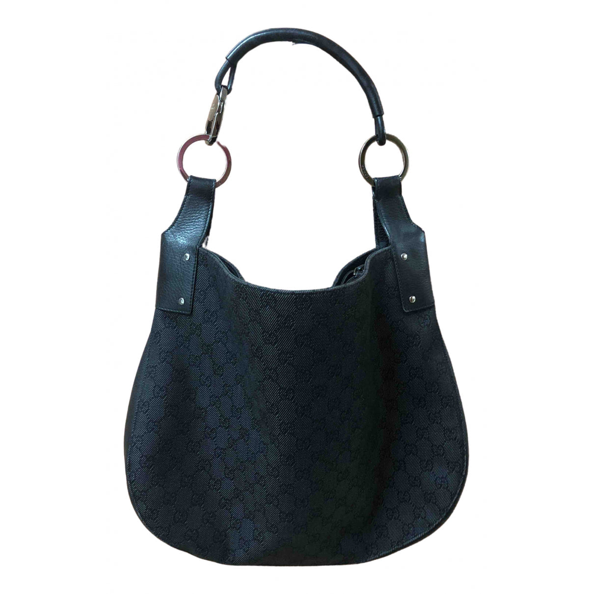 Gucci blue cloth handbag