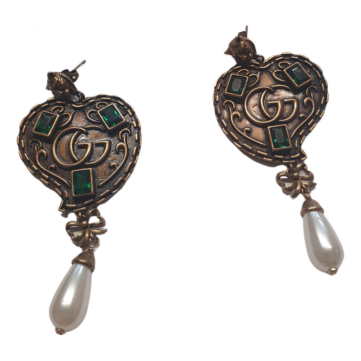 Gucci gold metal earrings