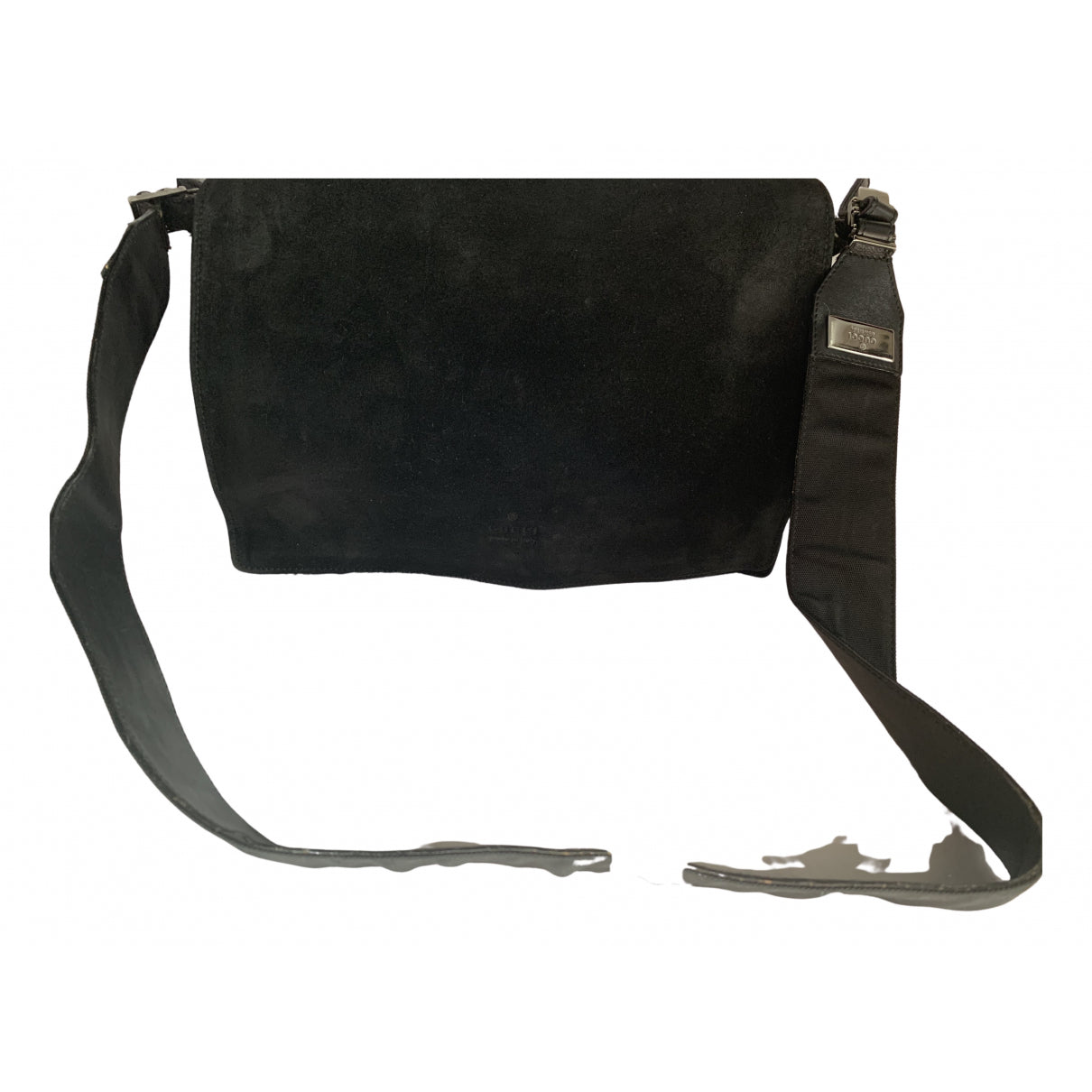 Gucci black suede handbag