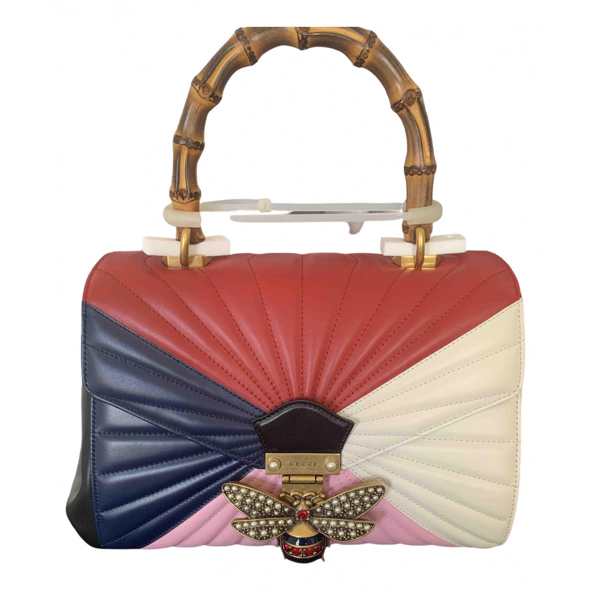 Gucci queen margaret multicolour leather handbag