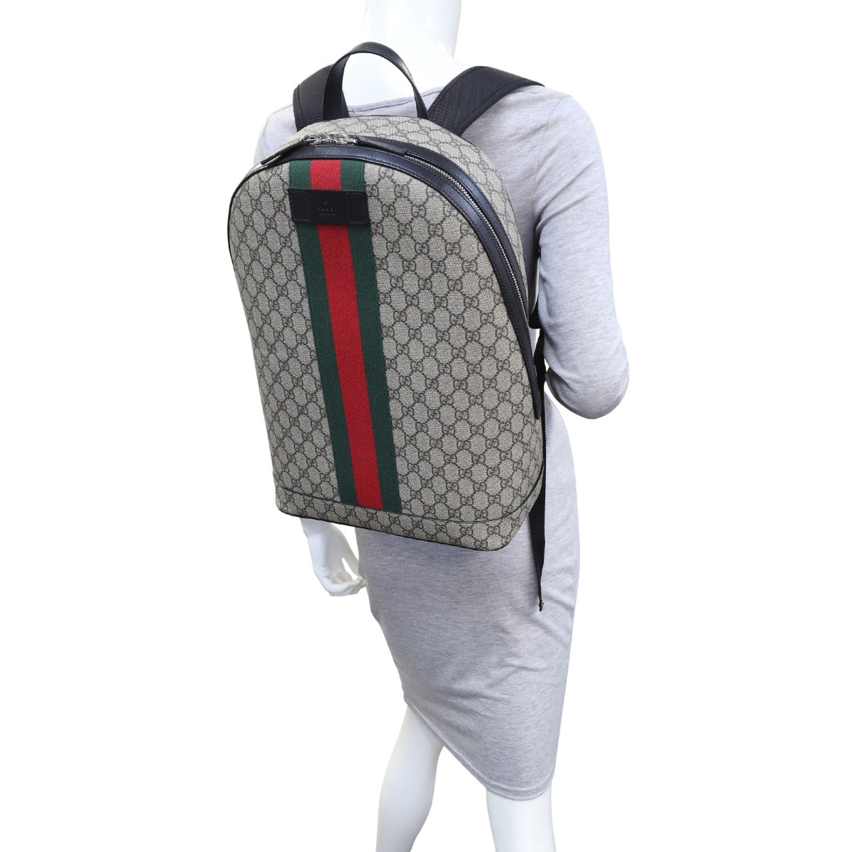 Gucci GG Supreme Web Backpack Large
