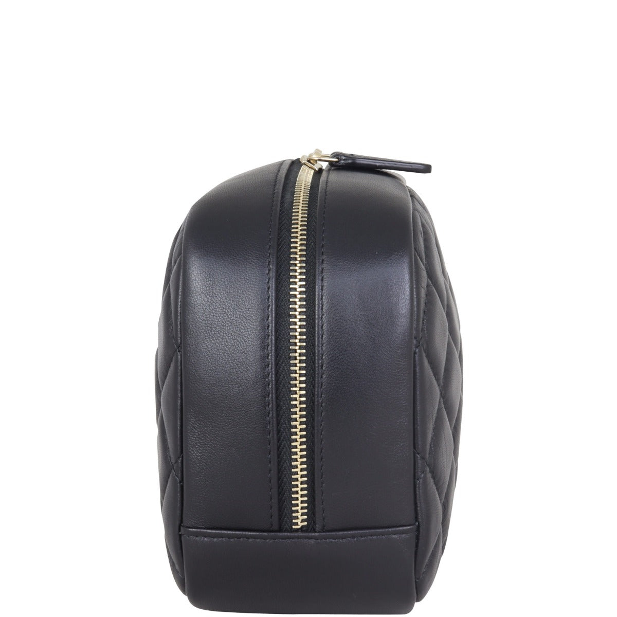 Chanel Cosmetic Case Handbag Quilted Black