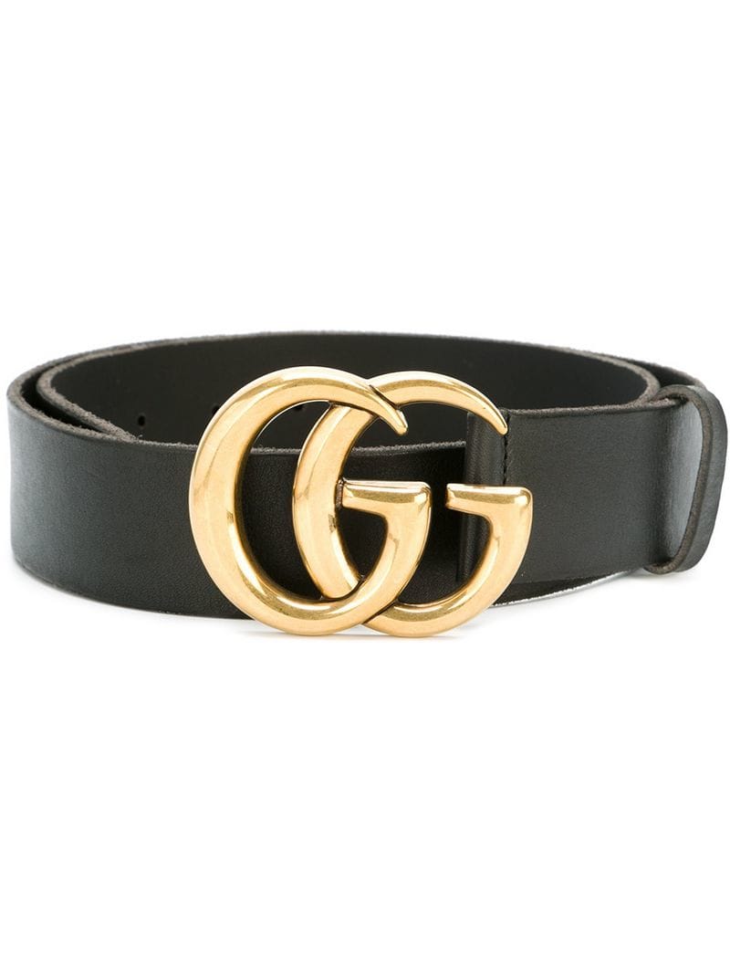Gucci - Double G buckle belt - women - Calf Leather - 85 - Black