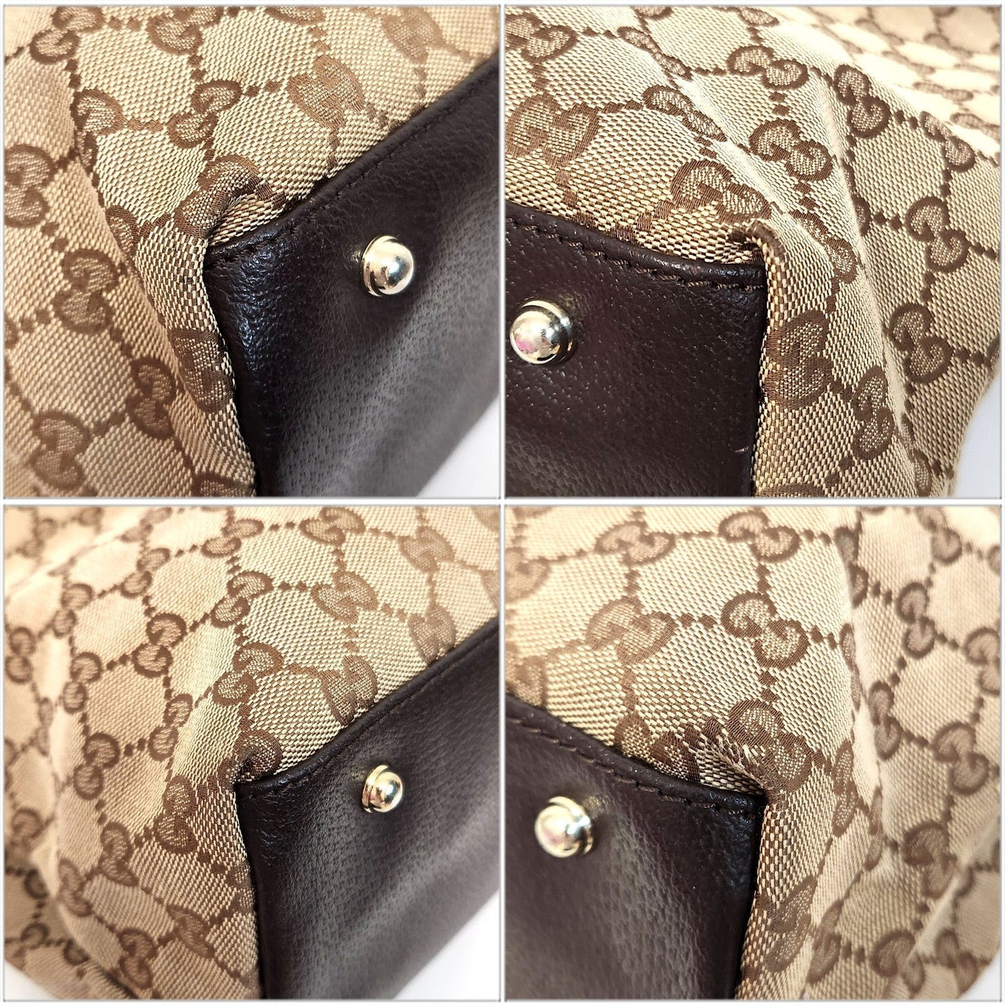 Gucci Tote Bag Canvas Canvas 1208