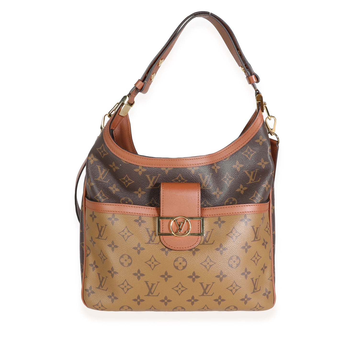 Louis Vuitton & Reverse Dauphine MM Monogram Canvas Shoulder Bag