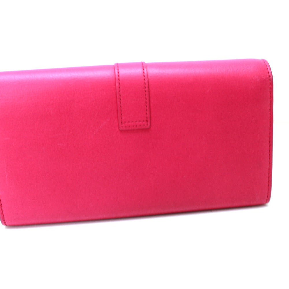 Saint Paris Long Wallet Purse Line Wallet Leather Pink Travel Bag