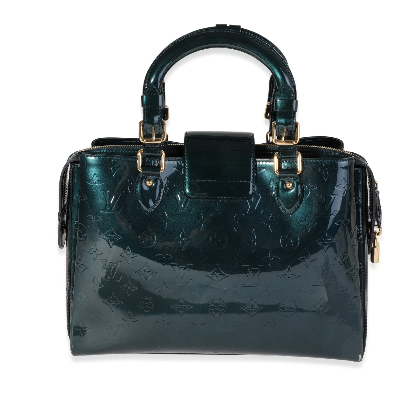 Louis Vuitton Bleu Nuit Vernis Melrose Avenue Monogram Handbag