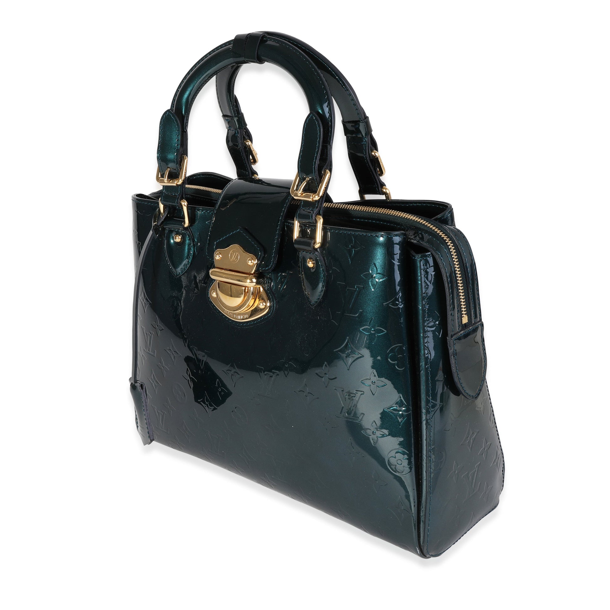 Louis Vuitton Bleu Nuit Vernis Melrose Avenue Monogram Handbag