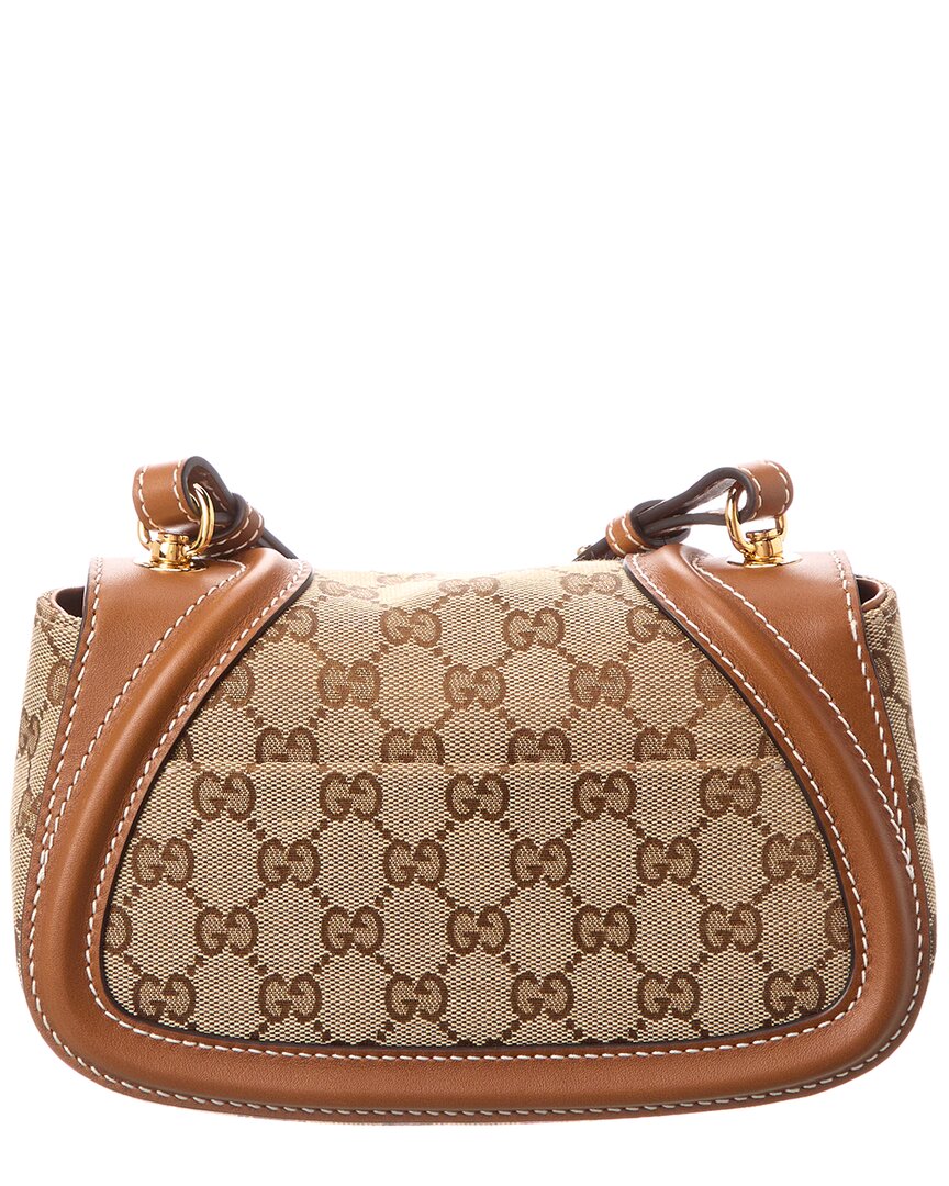Gucci Blondie Mini Gg Canvas & Leather Shoulder Bag