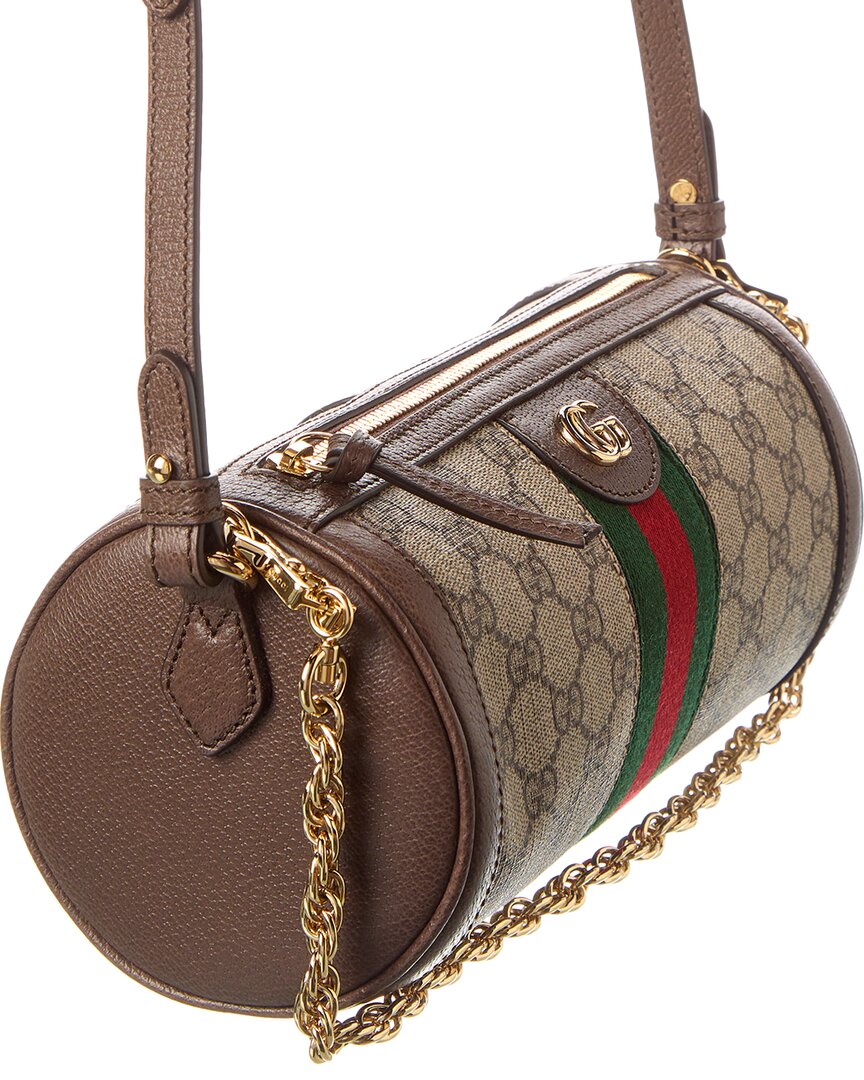 Gucci Ophidia Small Gg Supreme Canvas & Leather Shoulder Bag