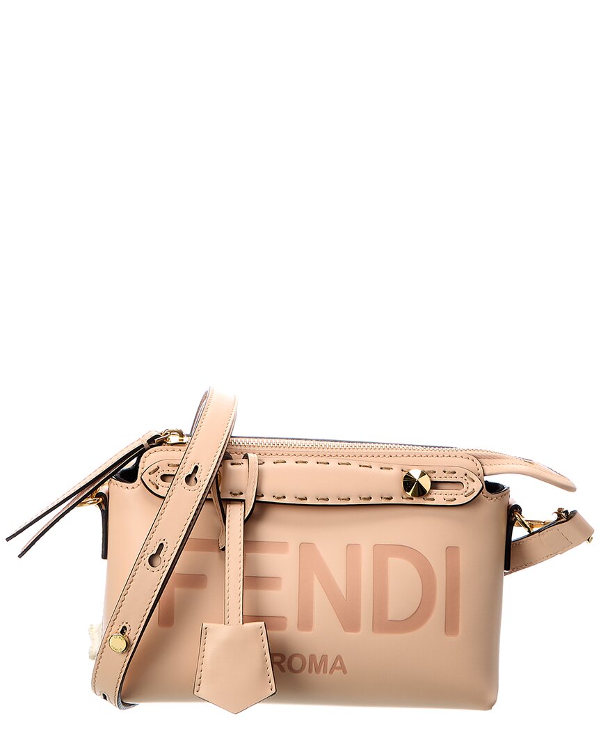 Fendi Handbag By The Way Shoulder Bag Leather Pink Mini