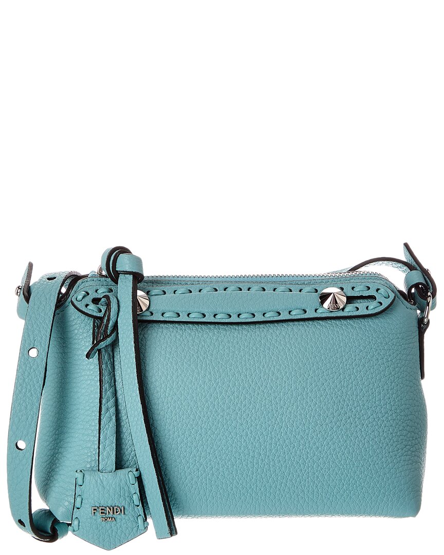 Fendi Handbag By The Way Selleria Satchel 6 Leather Blue Mini Satchel Bag