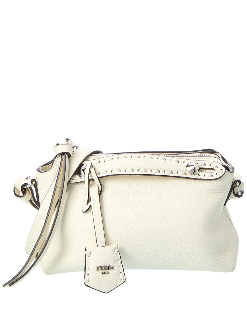 Fendi Handbag By The Way Selleria Satchel 8 Leather White Mini Satchel Bag