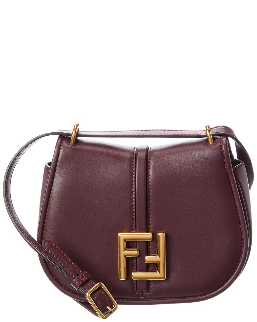 Fendi Handbag C’Mon Shoulder Bag Leather Brown Mini