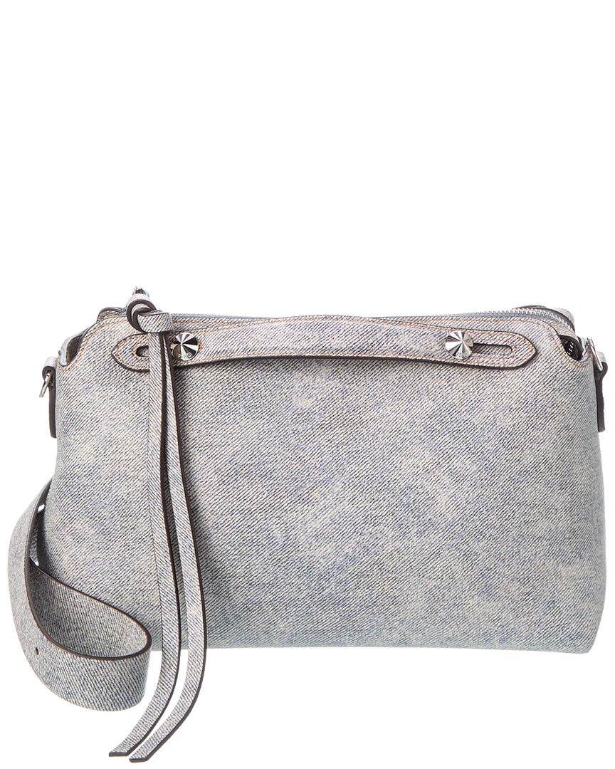 Fendi Handbag By The Way Soft -Effect Shoulder Bag Leather Denim Gray