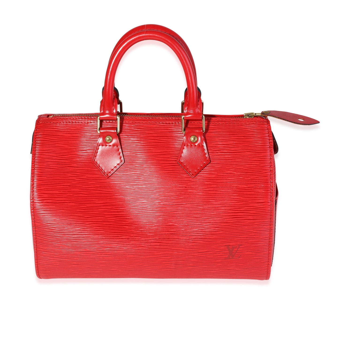 Louis Vuitton Epi Speedy 25 Leather Red Handbag