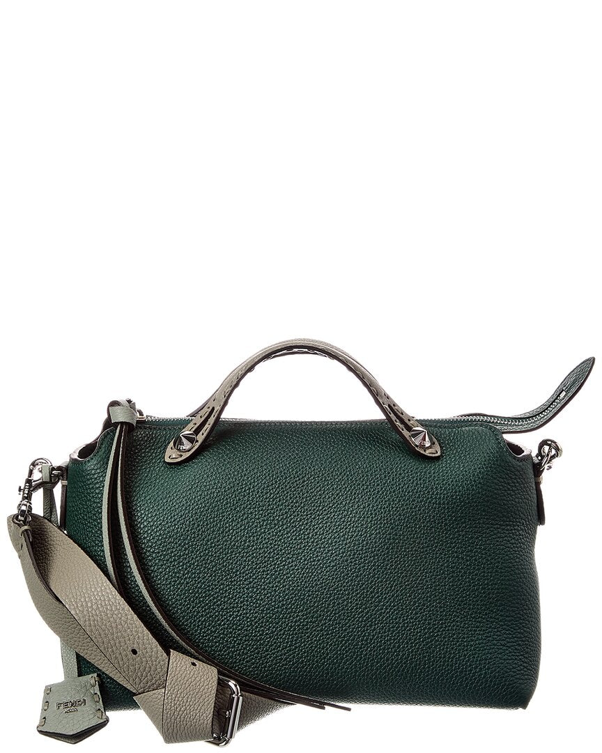 Fendi Handbag By The Way Selleria Shoulder Bag 3 Leather Green Medium