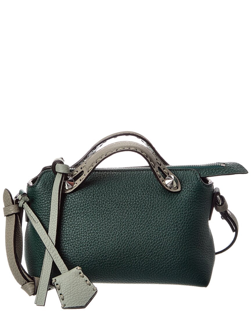 Fendi Handbag By The Way Selleria Satchel 2 Leather Green Mini Satchel Bag