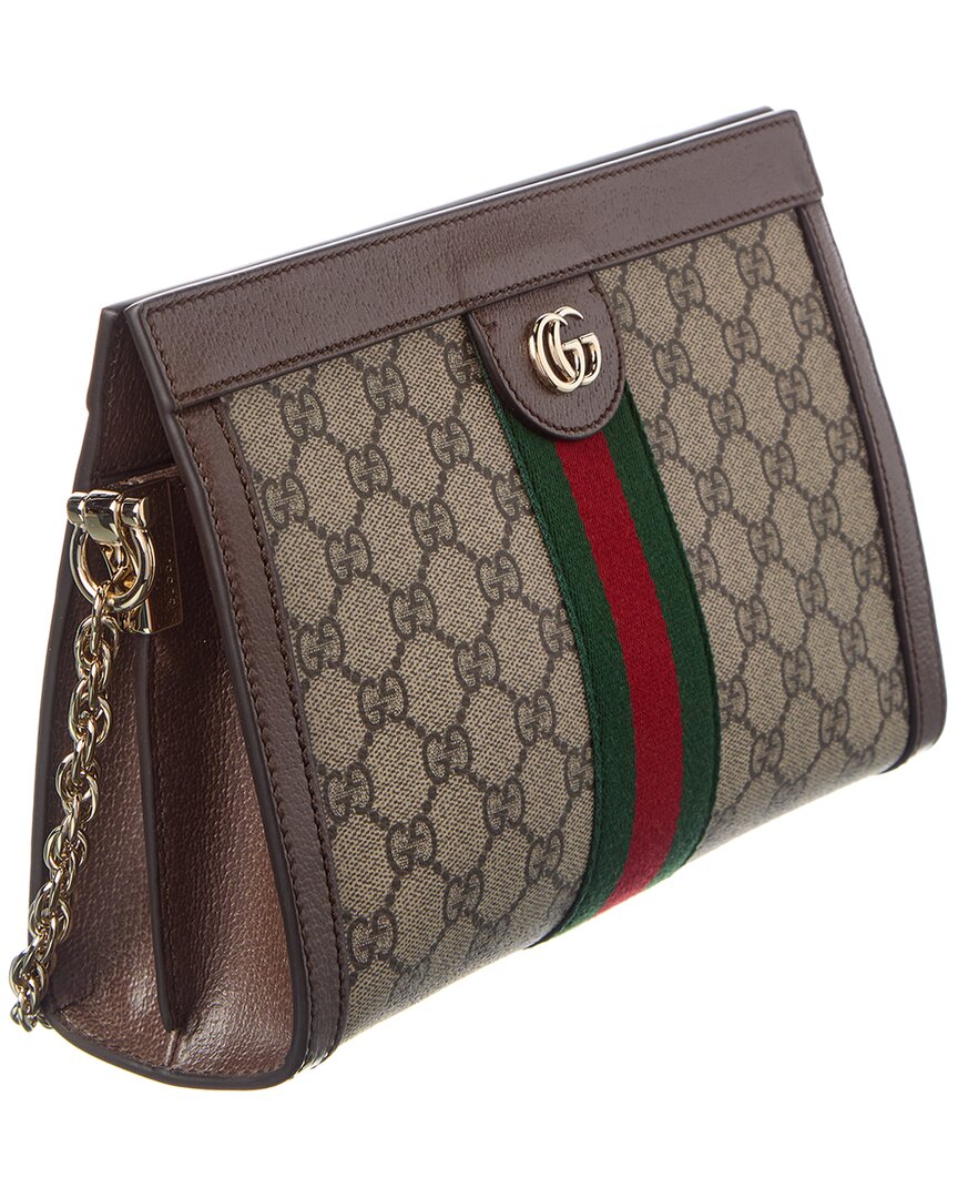 Gucci Ophidia Medium Gg Supreme Canvas & Leather Shoulder Bag