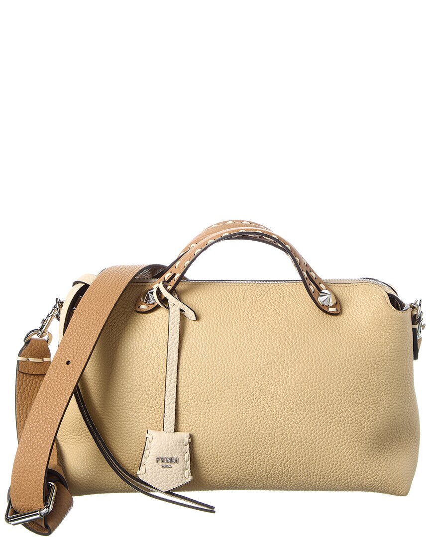 Fendi Handbag By The Way Selleria Shoulder Bag 2 Leather Beige Medium