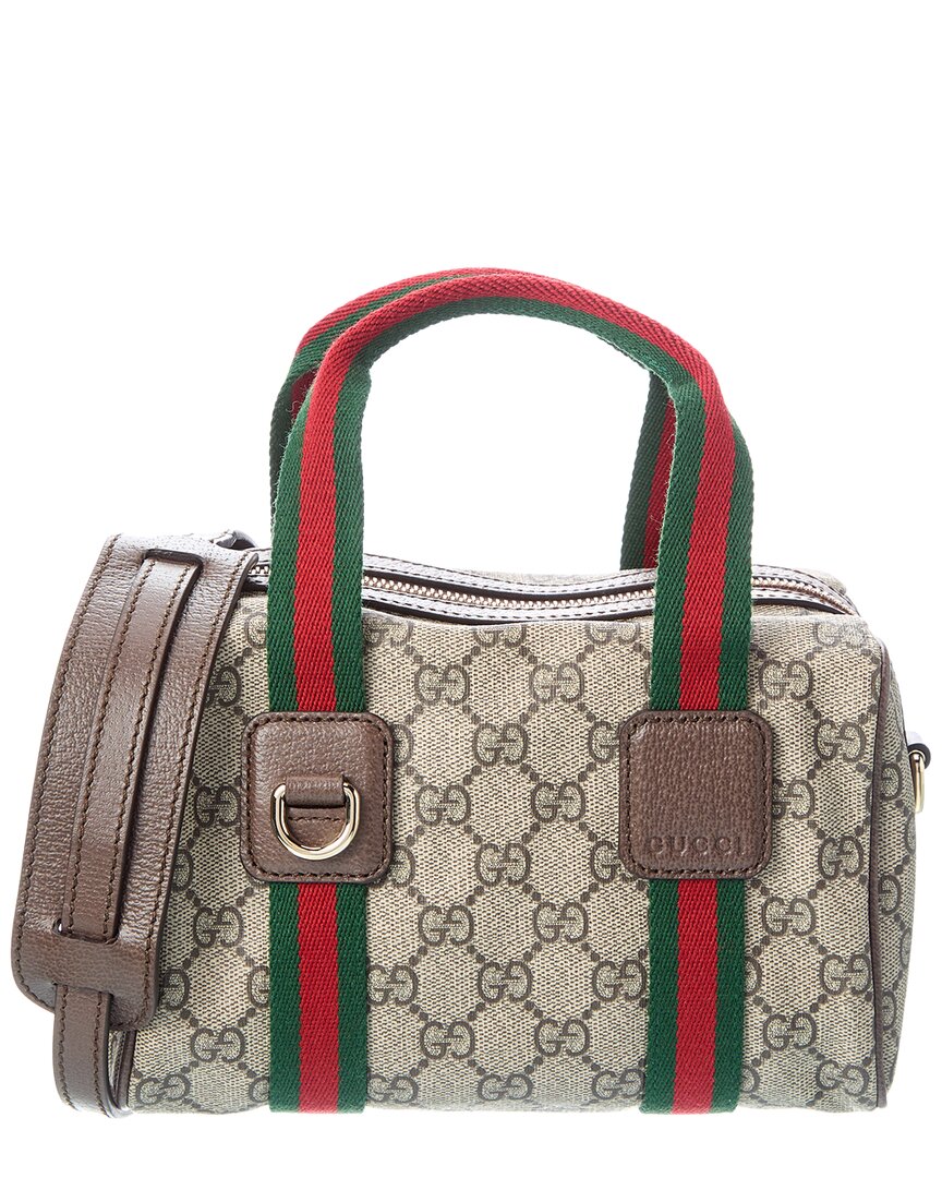 Gucci Mini Gg Supreme Canvas & Leather Shoulder Bag