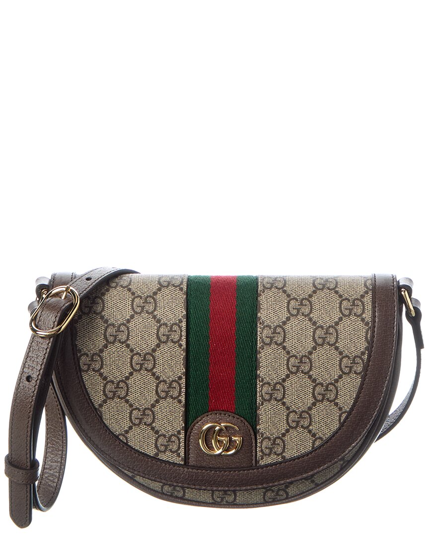 Gucci Ophidia Mini Gg Supreme Canvas & Leather Shoulder Bag