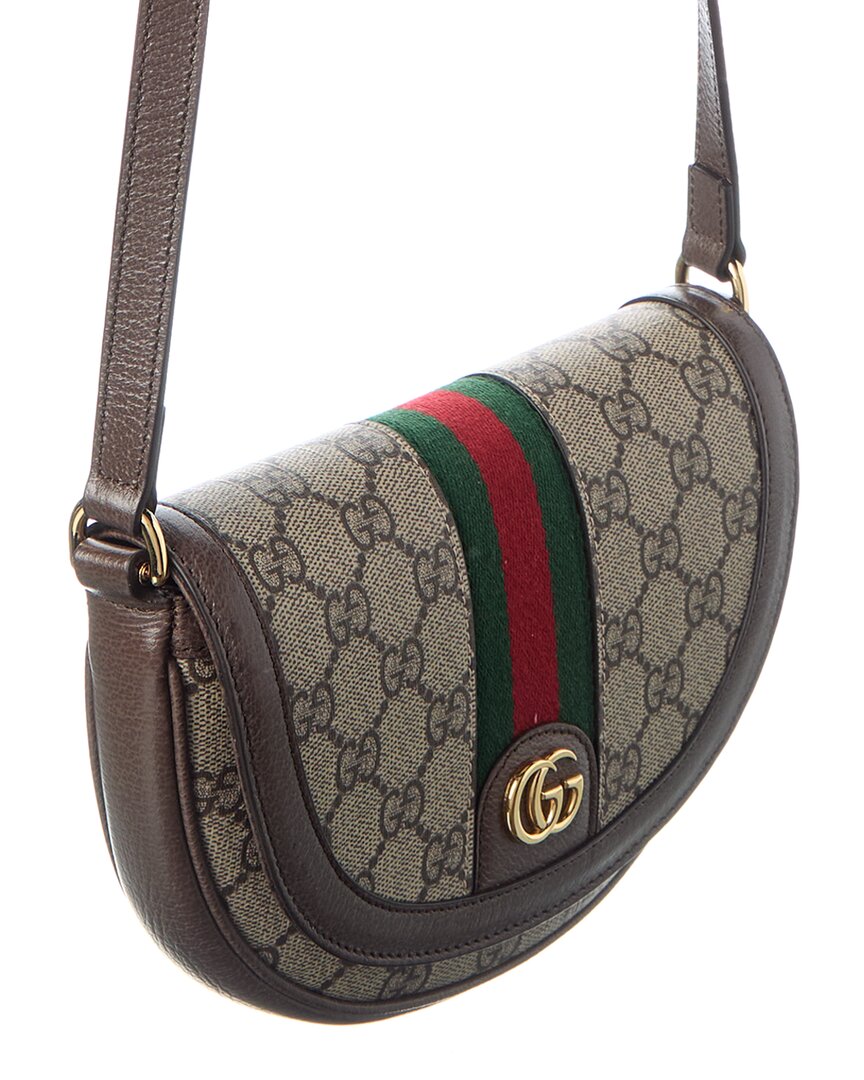Gucci Ophidia Mini Gg Supreme Canvas & Leather Shoulder Bag