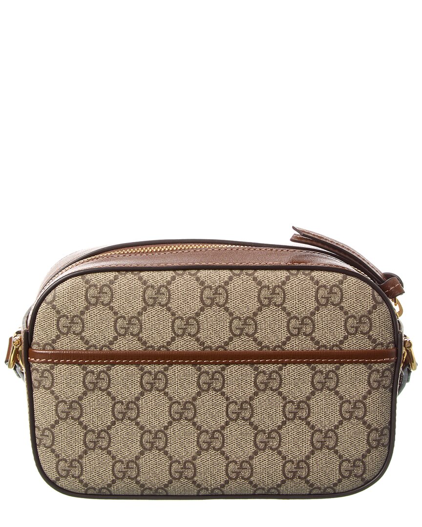 Gucci Horsebit 1955 Small Gg Supreme Canvas & Leather Shoulder Bag