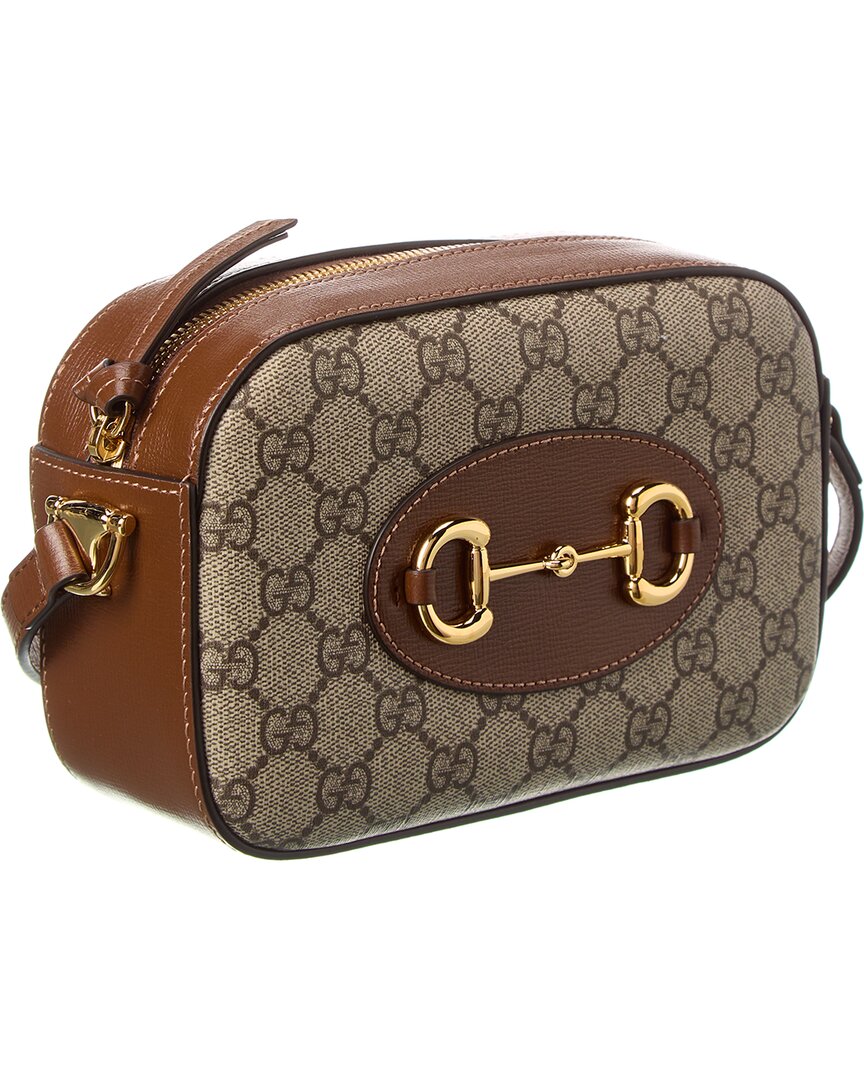 Gucci Horsebit 1955 Small Gg Supreme Canvas & Leather Shoulder Bag