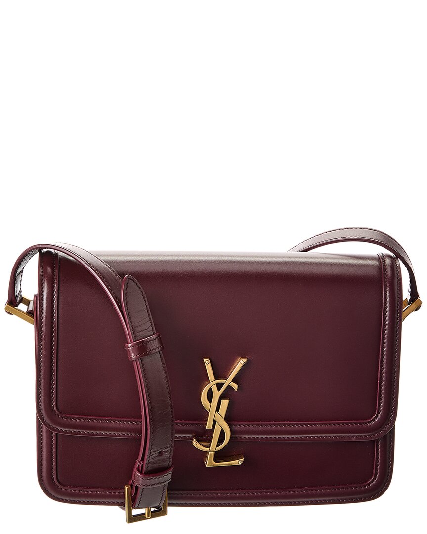 YSL Saint Laurent Solferino Shoulder Bag 3 Leather Red Medium