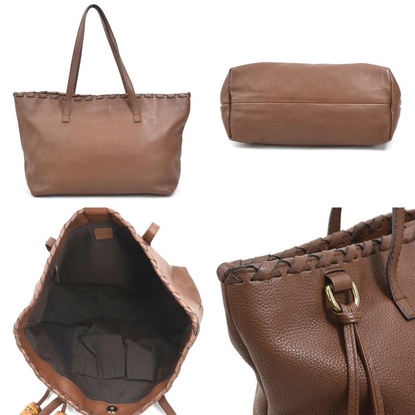 Gucci Bamboo Tote Bag Bamboo 631