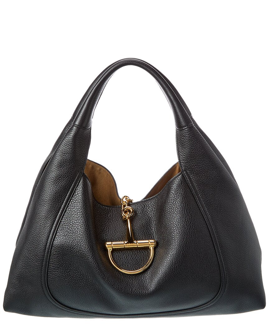 Gucci Softbit Maxi Leather Shoulder Bag
