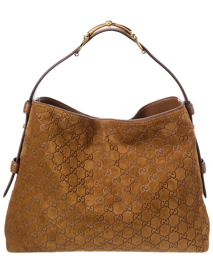 Gucci Beatrix Medium Suede Tote