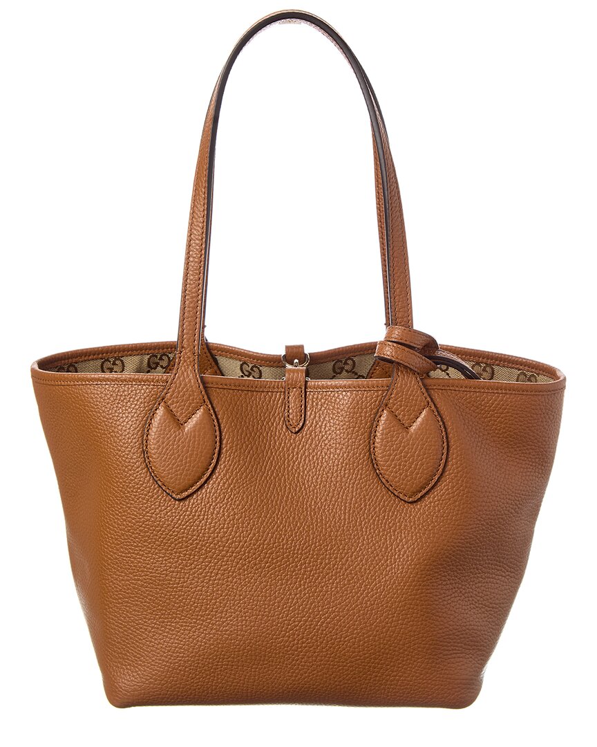 Gucci Totissima Small Reversible Gg Canvas & Leather Tote
