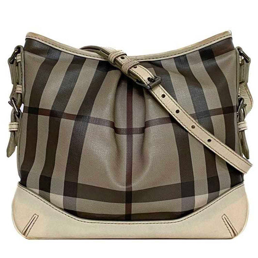 Burberry Luxury Smoke Check Shoulder Bag