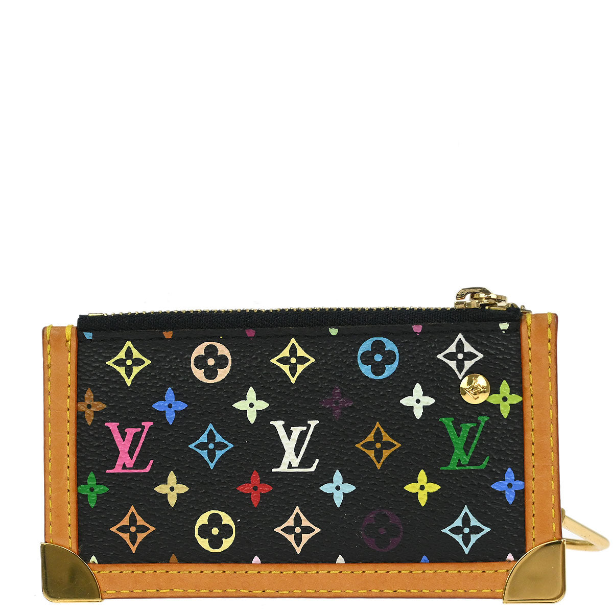 Louis Vuitton 2004 Multicolor Pochette Cles Coin Case Wallet M92654