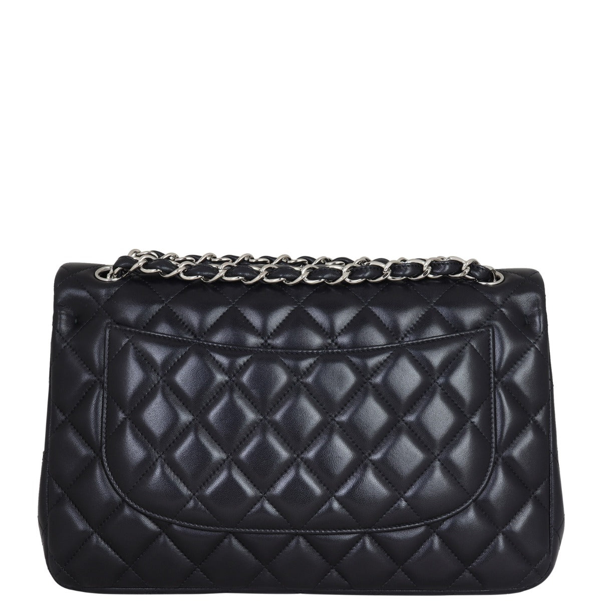 Chanel Classic Double Jumbo Lambskin STH Handbag Black Flap