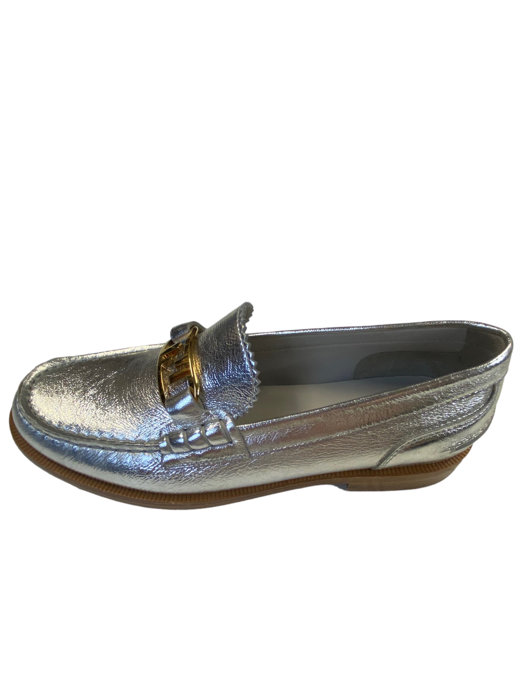 Fendi Shoe s Luxury Designer By Gold Silver Shoes