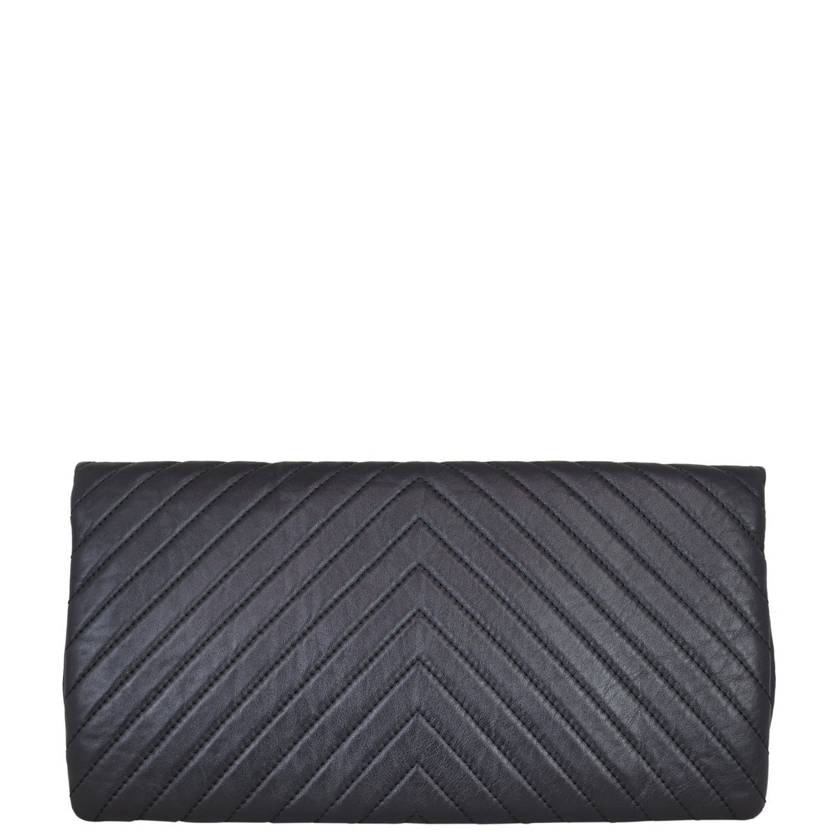 Chanel Chevron Fold Over Clutch Clutch Bag