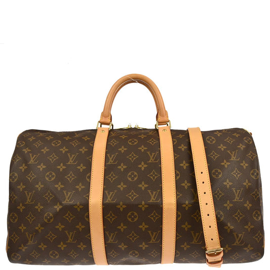 Louis Vuitton 2002 Monogram Keepall Bandouliere 50 Duffle Bag