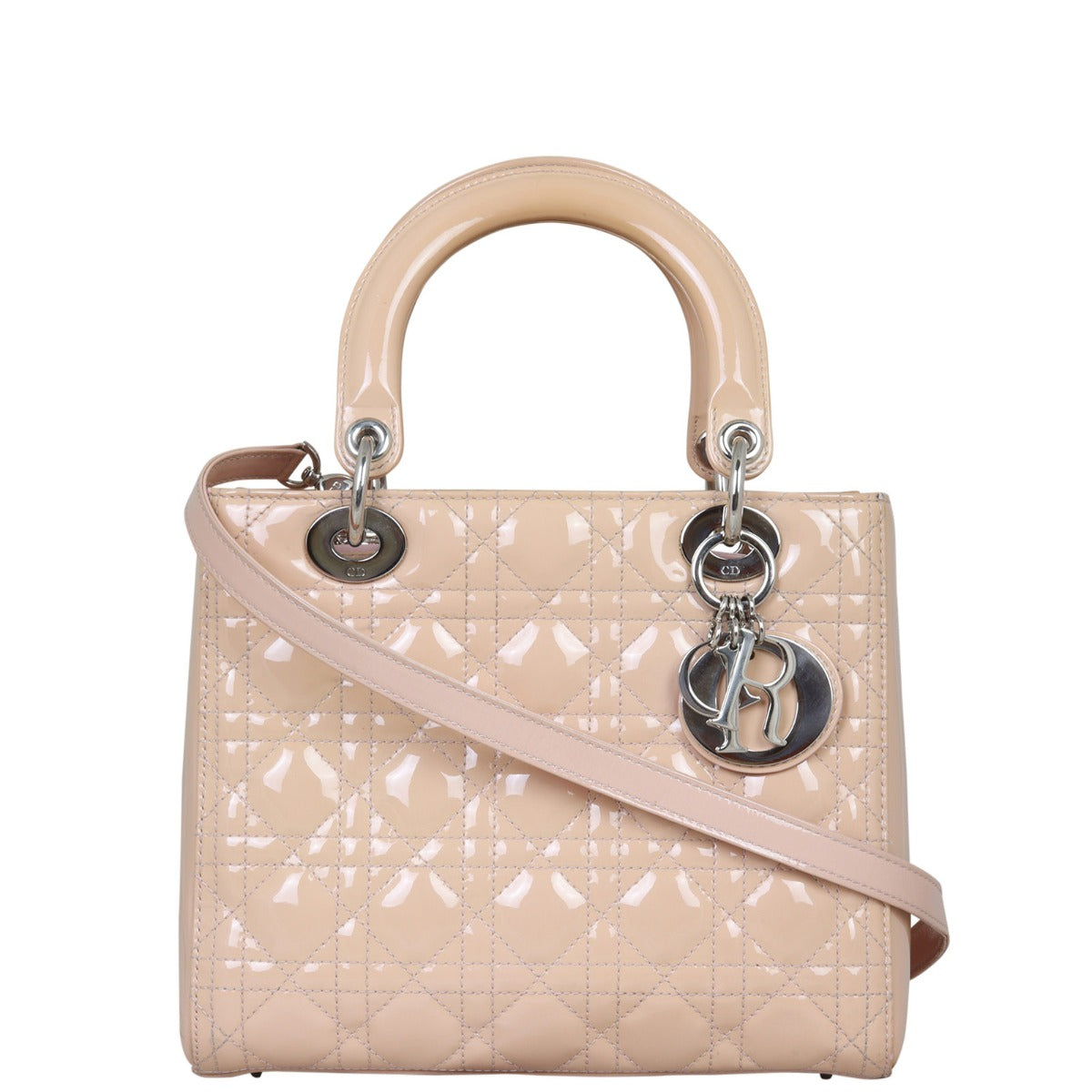 Dior Crossbody Bag Lady 3 Patent Medium Shoulder Bag