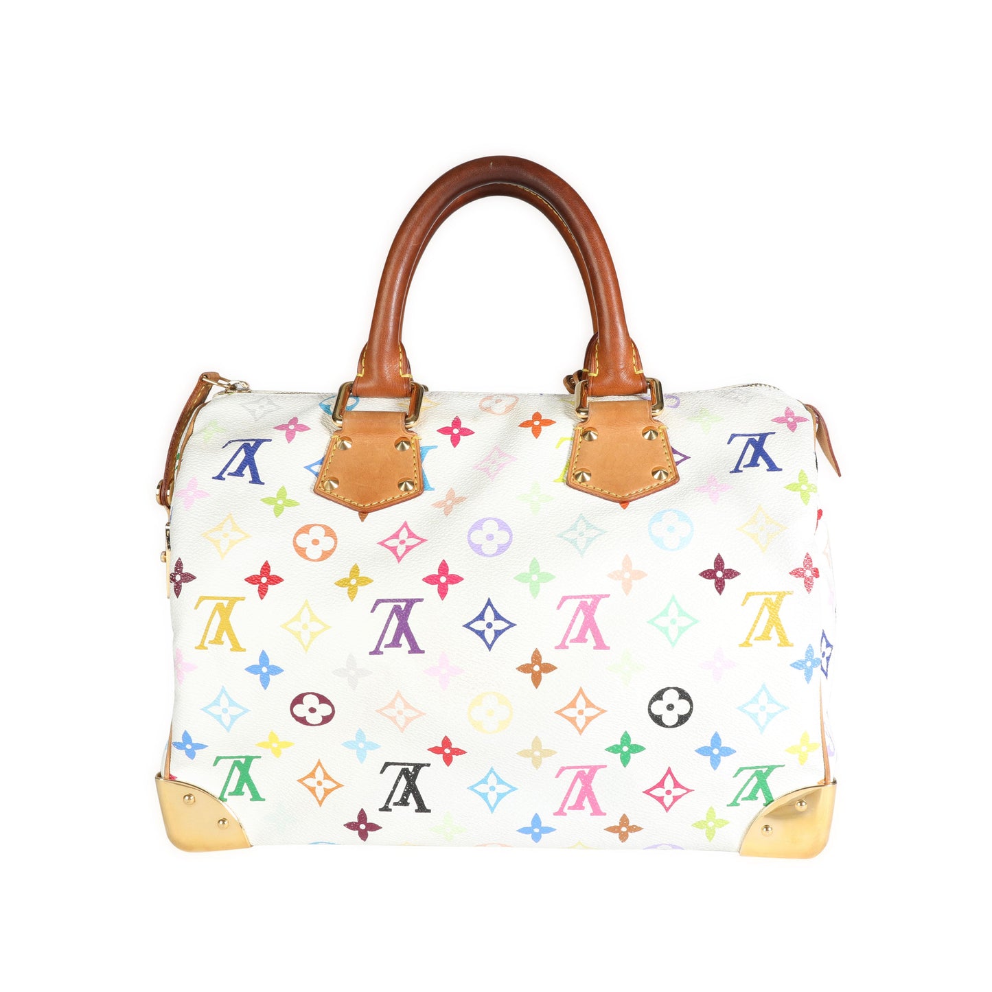 Louis Vuitton Multicolore Speedy 30 Monogram White Handbag