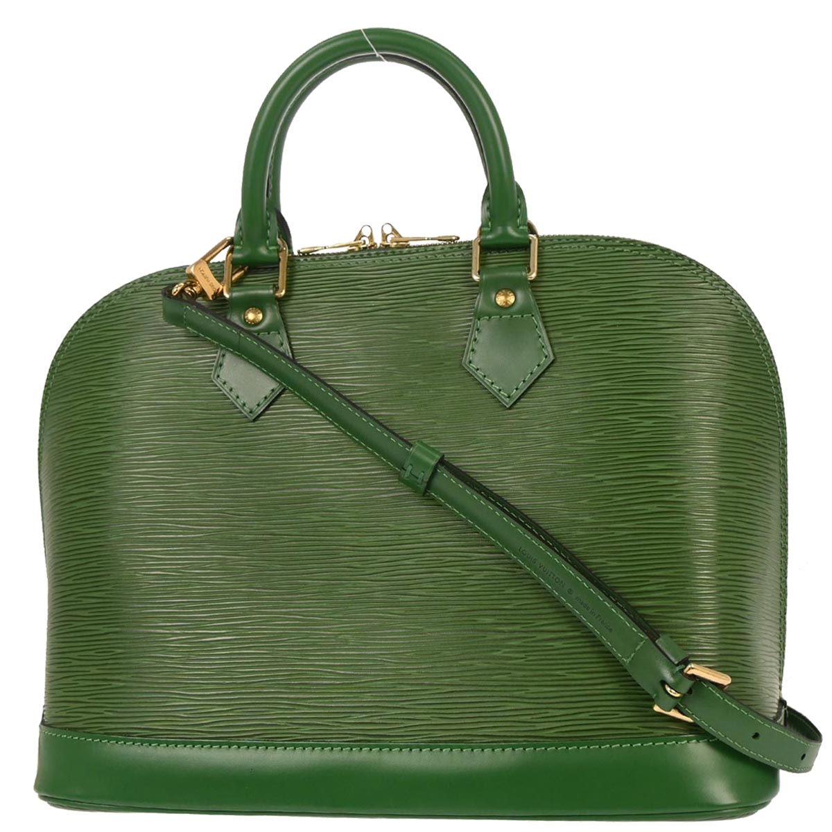 Louis Vuitton 1997 Green Epi Alma 2way Handbag M52144