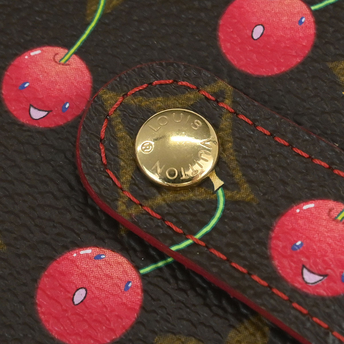 Louis Vuitton Monogram Cherry Compact Zip Wallet