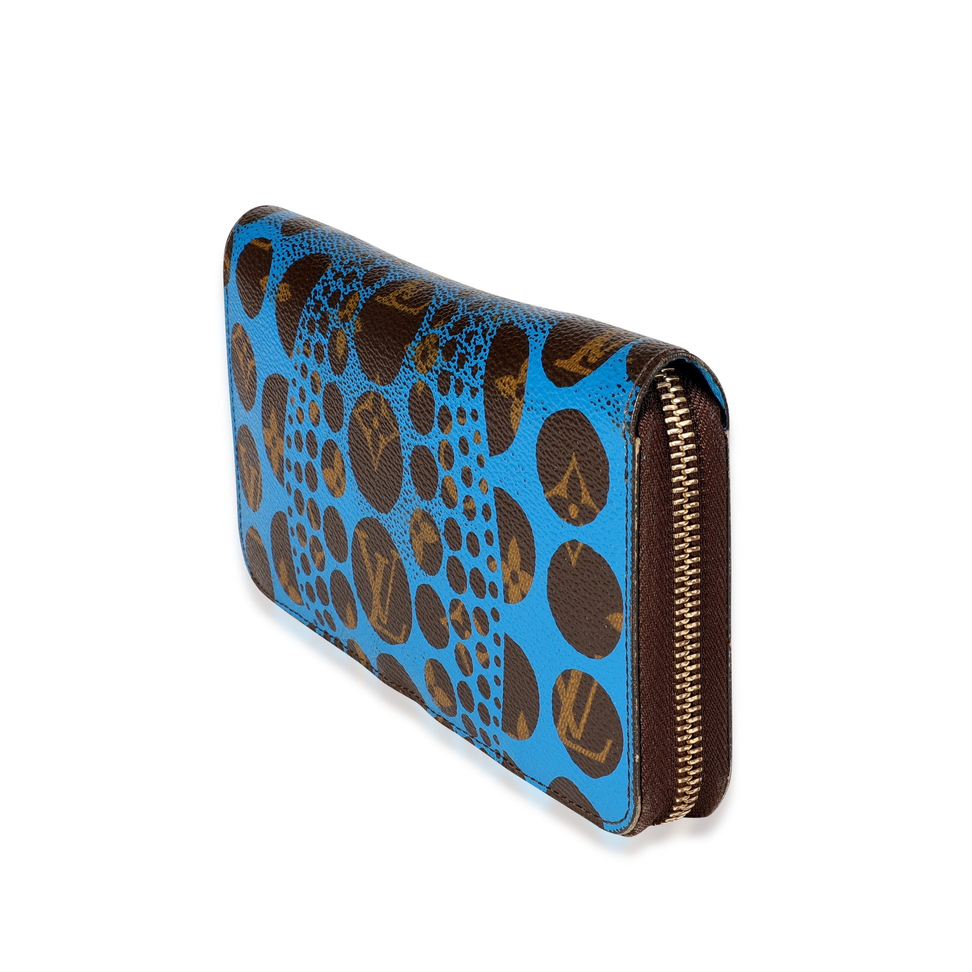 Louis Vuitton x Yayoi Kusama Infinity Dots Monogram Canvas Blue Wallet Case