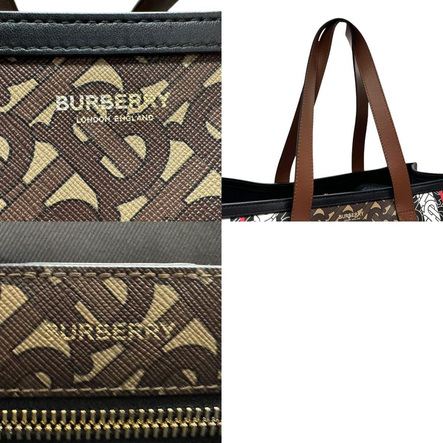 Burberry Luxury Stripe Tote Tote Bag